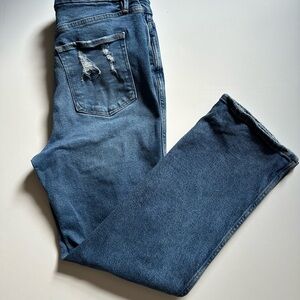 Good American Blue High Rise Jeans Classic Fit size 10/30